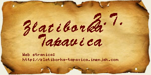 Zlatiborka Tapavica vizit kartica